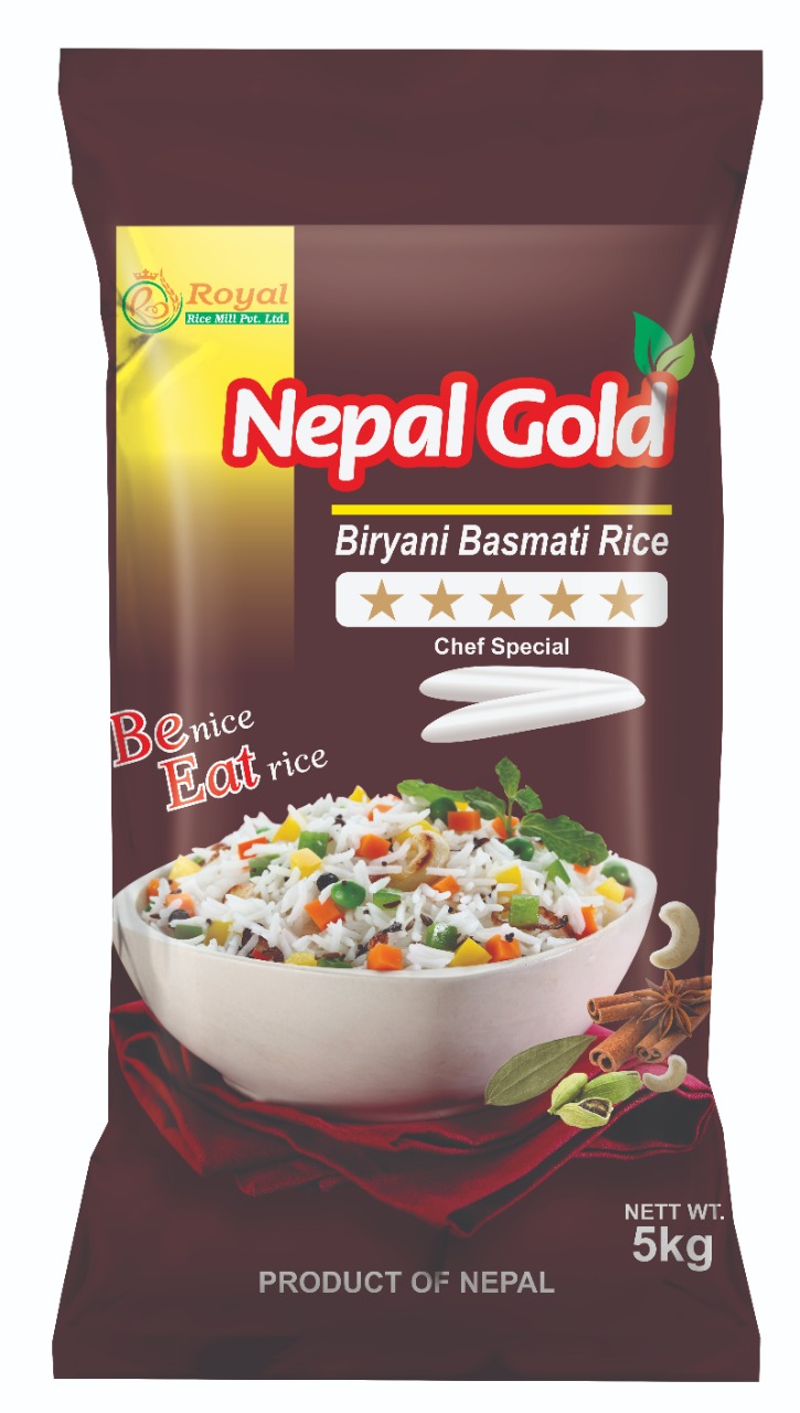 Nepal Gold Biryani Basmati Rice bag